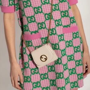 NWT Gucci Blondie in Cream Leather Crossbody Bag/Wallet